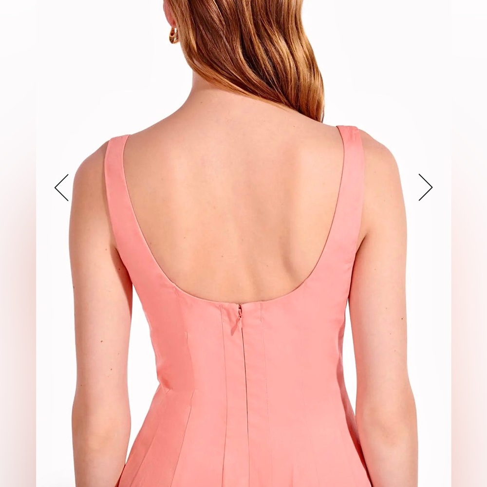 NWT Staud Wells Maxi Dress Grapefruit - Picture 7 of 16